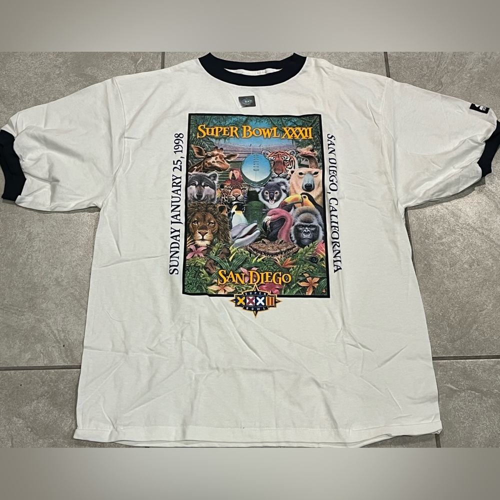 Super Bowl XXXII 1998 vintage tshirt size large Starter brand new authentic